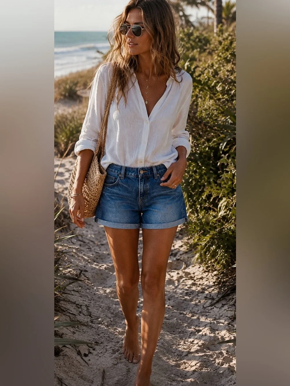 YesStyle Boyfriend Denim Shorts | Size 12 (UK 12 / EU 40)